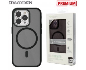 Чехол для телефона DFANSDESIGN MagSafe матовый iPhone 14 PLUS (чёрный)
