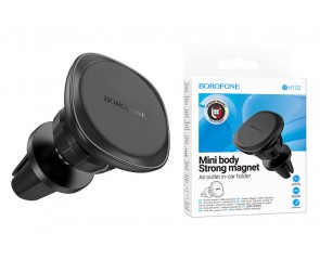 Держатель автомобильный для телефона BOROFONE BH102 Cloud magnetic магнитный в решетку воздуховода черный
