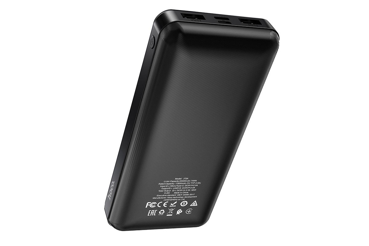 Универсальный дополнительный аккумулятор HOCO J72A Easy travel power bank (20000mAh) черный
