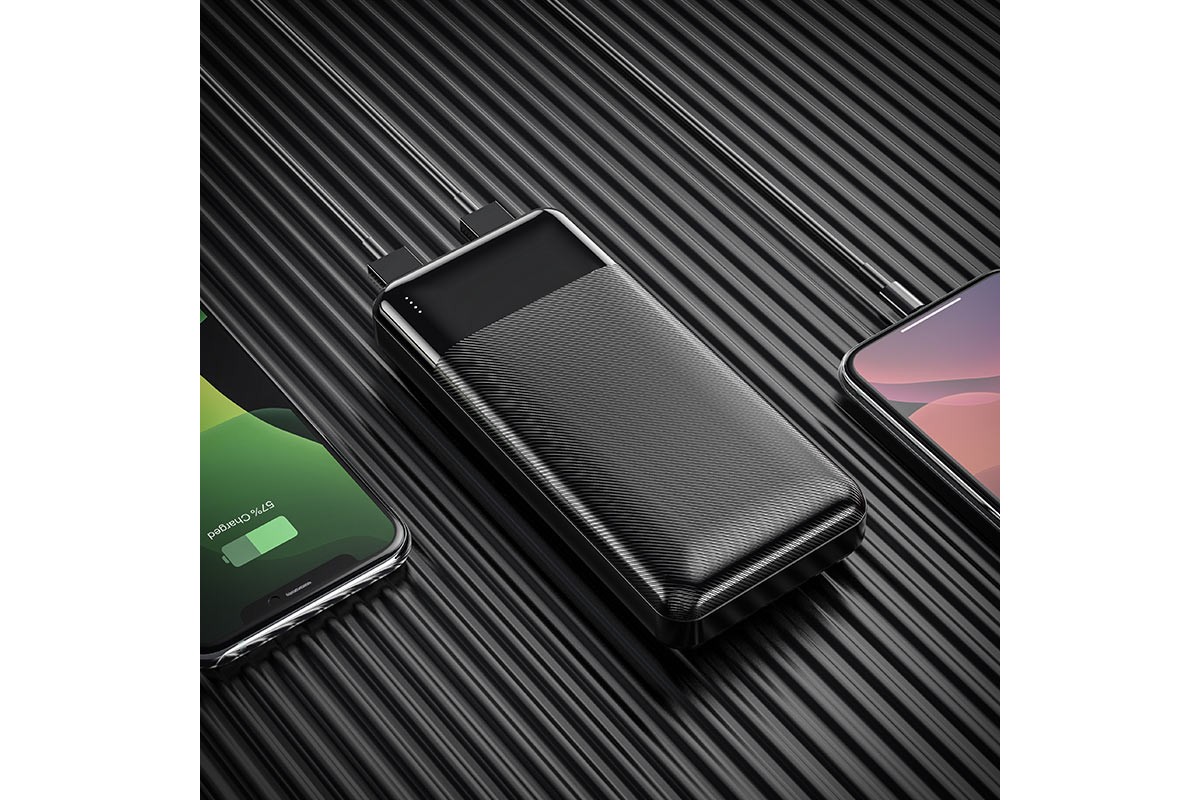 Универсальный дополнительный аккумулятор HOCO J72A Easy travel power bank (20000mAh) черный