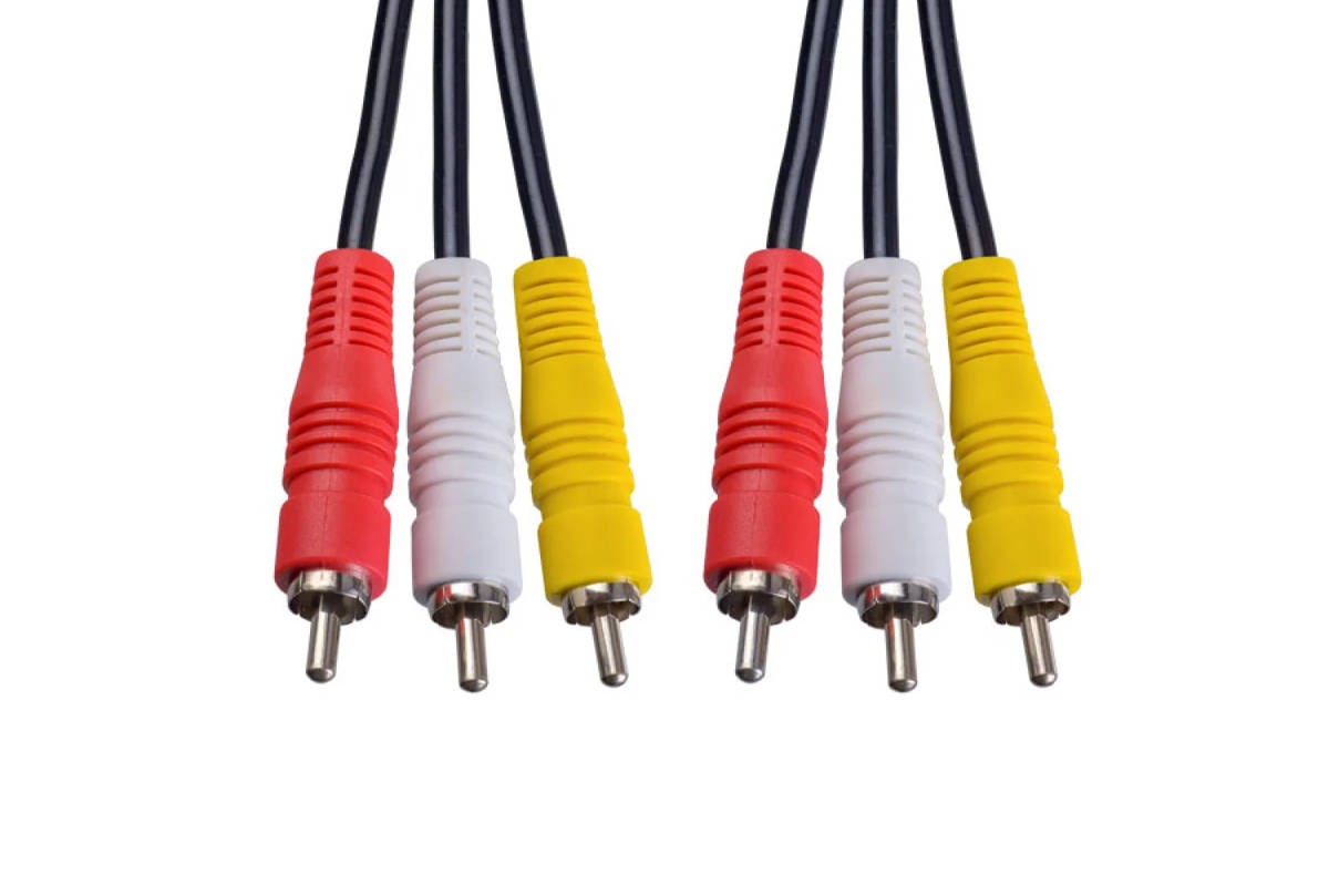 Кабель аудио видео PERFEO 3xRCA вилка - 3xRCA вилка, длина 1,5 м. (R3103)
