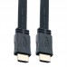Кабель HDMI-HDMI (V1.4) PERFEO HDMI A вилка - HDMI A вилка, плоский, ver.1.4, длина 1 м. (H1301)