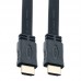 Кабель HDMI-HDMI (V1.4) PERFEO HDMI A вилка - HDMI A вилка, плоский, ver.1.4, длина 2 м. (H1302)