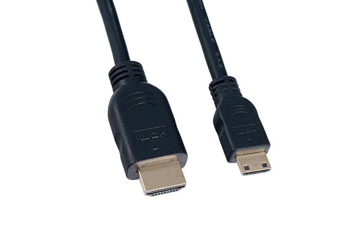 Кабель HDMI-mini HDMI PERFEO HDMI A вилка - HDMI C (mini HDMI) вилка, ver.1.4, длина 2 м. (H1101)
