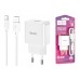 Сетевое зарядное устройство 2USB + кабель Type-C HOCO C106A Leisure (белый)
