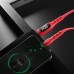 Кабель USB HOCO S6 Sentinel charging data cable with timing display for Type-C (красный) 1 метр