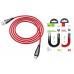 Кабель USB micro USB HOCO U75 Blaze magnetic charging data cable for Micro (красный) 1 метр