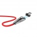 Кабель USB micro USB HOCO U75 Blaze magnetic charging data cable for Micro (красный) 1 метр