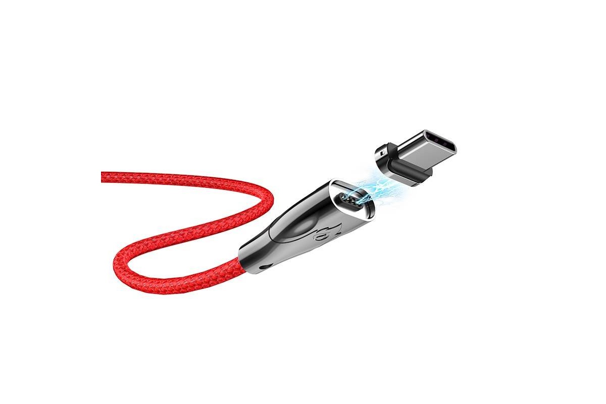 Кабель USB HOCO U75 Blaze magnetic charging data cable for Type-C (красный) 1 метр