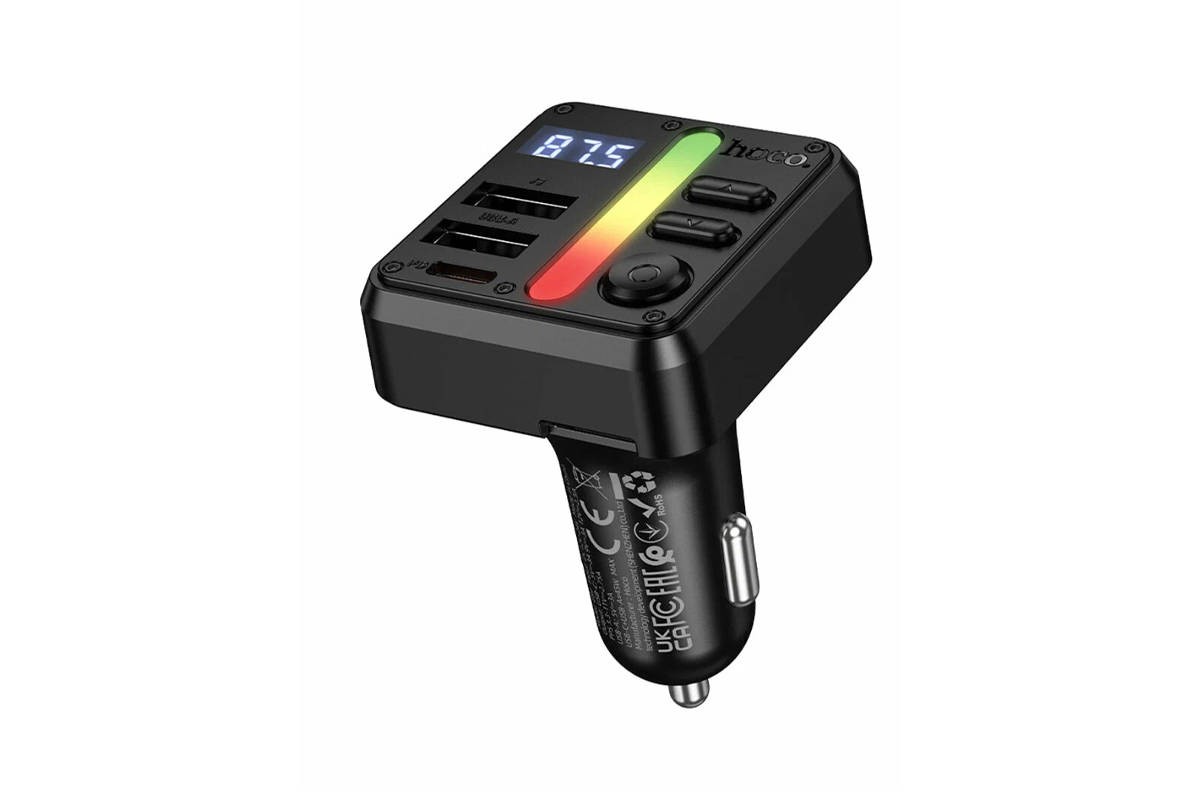 FM-Модулятор HOCO E89 Libre 45W 1A1C автомобильный BT FM трансмиттер (черный)