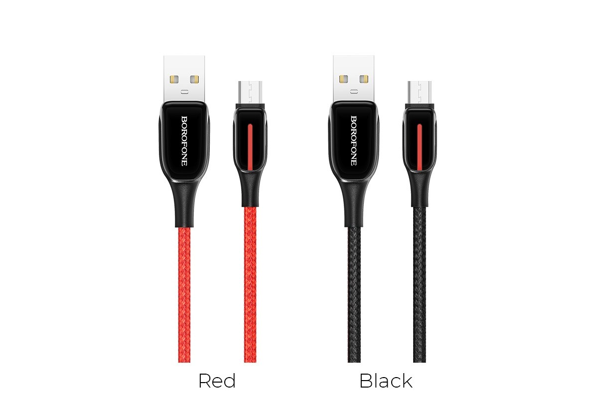 Кабель USB micro USB BOROFONE BU14 Heroic charging data cable (красный) 1 метр
