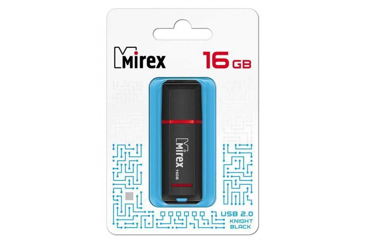 Флешка USB 2.0 Mirex KNIGHT BLACK 16GB (ecopack) Флешка USB 2.0 Mirex KNIGHT BLACK 16GB (ecopack)