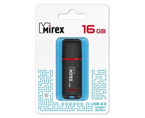 Флешка USB 2.0 Mirex KNIGHT BLACK 16GB (ecopack) Флешка USB 2.0 Mirex KNIGHT BLACK 16GB (ecopack)