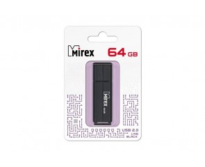 Флешка USB 2.0 Mirex LINE BLACK 64GB (ecopack)