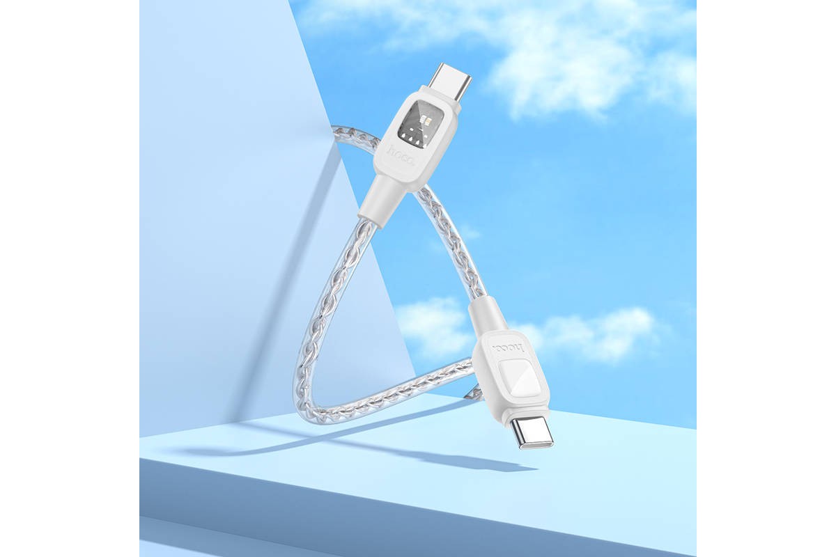 Кабель USB Type-C - USB Type-C HOCO U124 60W (черный) 1м