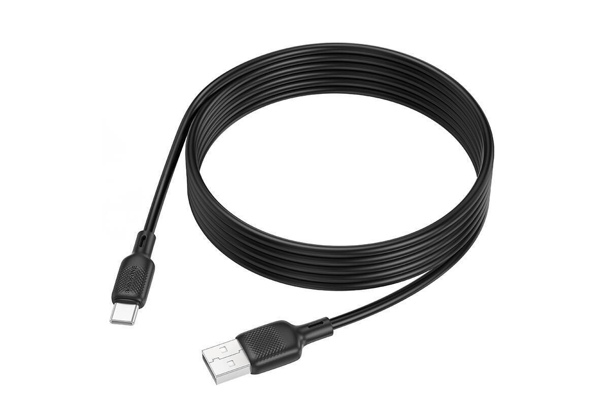 Кабель USB - USB Type-C BOROFONE BX113, (черный) 2м силиконовый