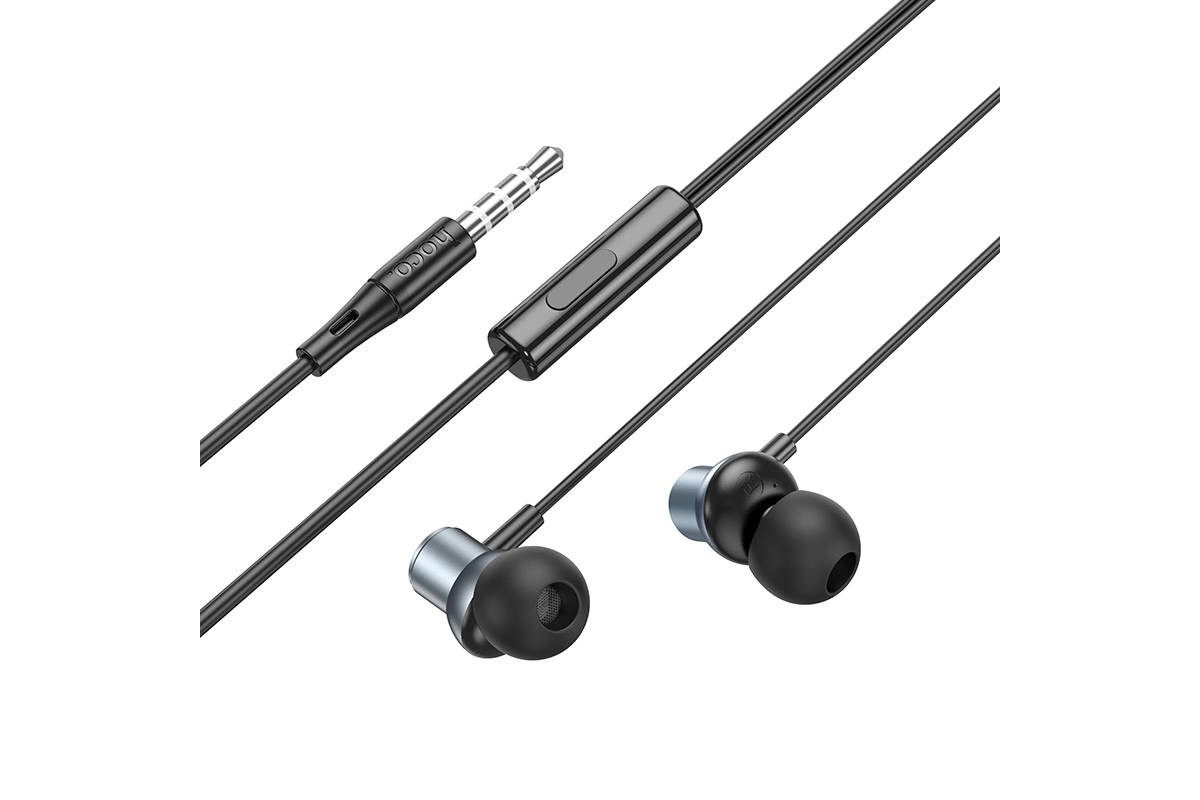 Наушники вакуумные проводные HOCO M110 Encourage metal universal earphones with mic (серый) Наушники вакуумные проводные HOCO M110 Encourage metal universal earphones with mic (серый)
