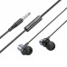 Наушники вакуумные проводные HOCO M110 Encourage metal universal earphones with mic (серый) Наушники вакуумные проводные HOCO M110 Encourage metal universal earphones with mic (серый)