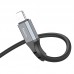 Кабель USB Type-C - Lightning HOCO X92 PD20W (черный) 3м силиконовый