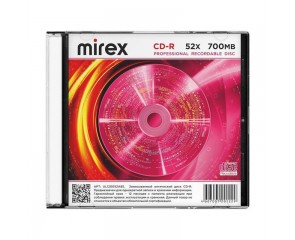 CD-R Mirex Brand 52X 700MB  Slim case (1/200)