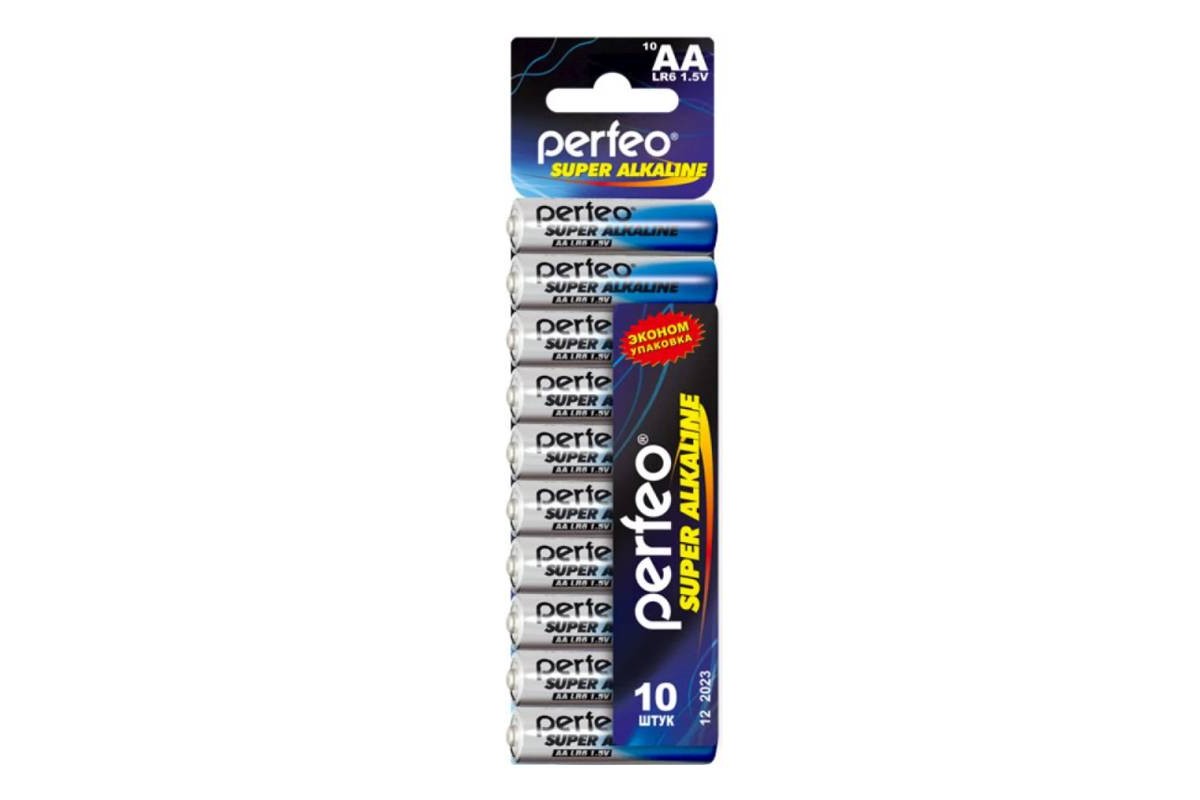 Батарея щелочная Perfeo LR6 AA/10SHRINK CARD Super Alkaline спайка цена за 10 шт
