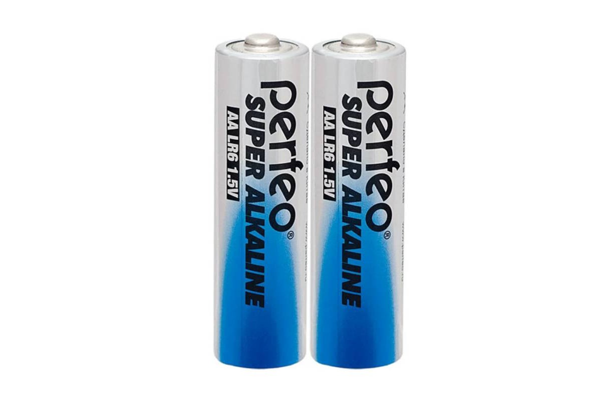 Батарея щелочная Perfeo LR6 AA/2SH Super Alkaline спайка цена за 2 шт
