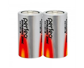 Батарейка солевая Perfeo R20/2SH Dynamic Zinc спайка цена за 2 шт