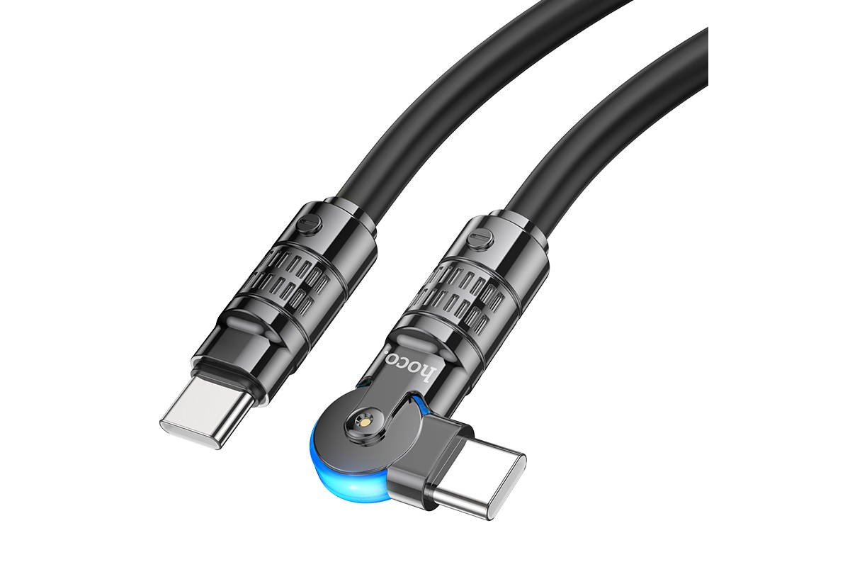 Кабель USB Type-C - USB Type-C HOCO U118 60W (черный) 1м