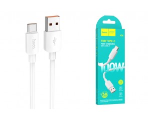 Кабель USB - USB Type-C HOCO X96 6A 100W Fast (белый) 1м 