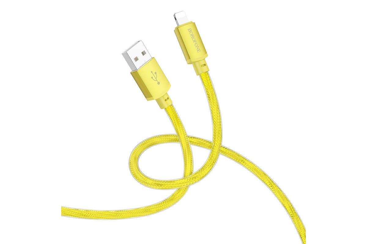 Кабель USB - Lightning BOROFONE BX95 2,4A (золотистый) 1м