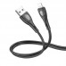 Кабель USB - Lightning BOROFONE BX98 2,4A (серый) 1м