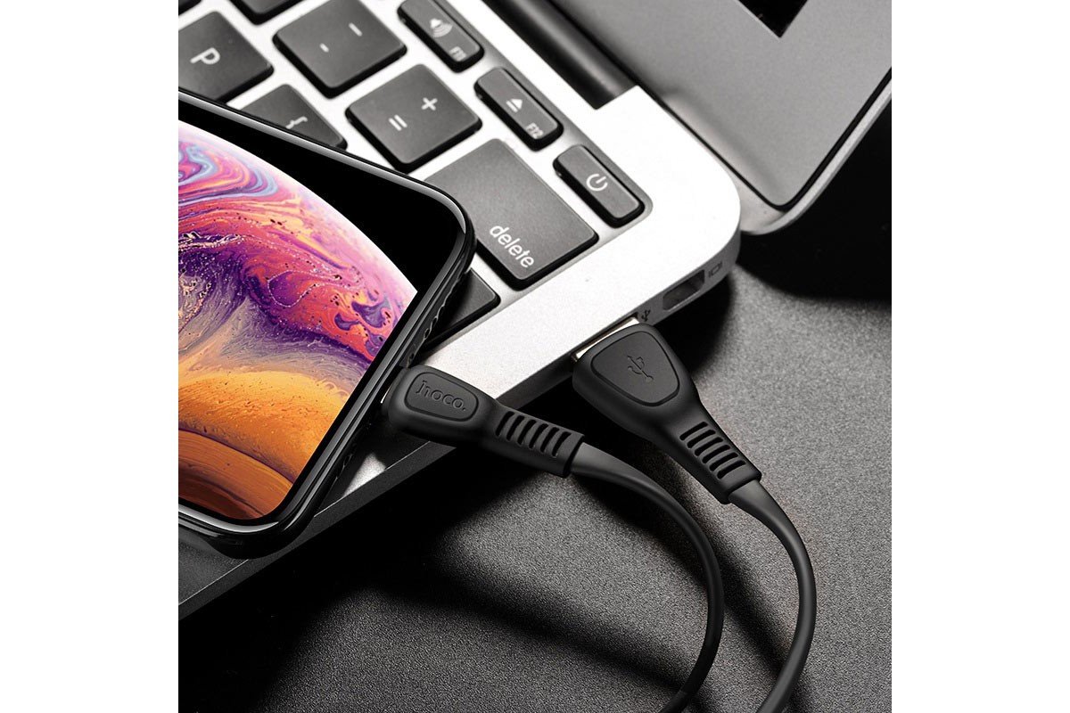 Кабель USB HOCO X40 Noah charging data cable for Type-C  (черный) 1 метр
