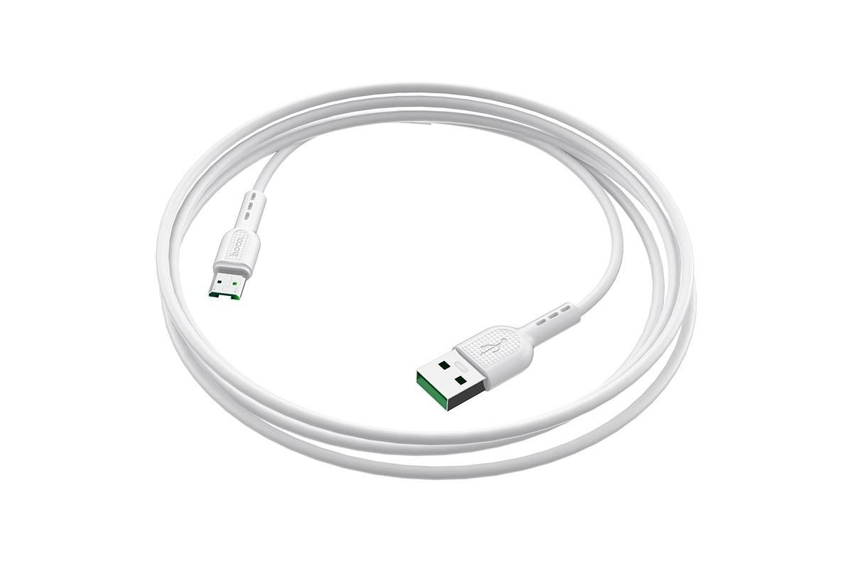 Кабель USB micro USB HOCO X33 Micro 4A Surge flash charging data cable  (белый) 1 метр