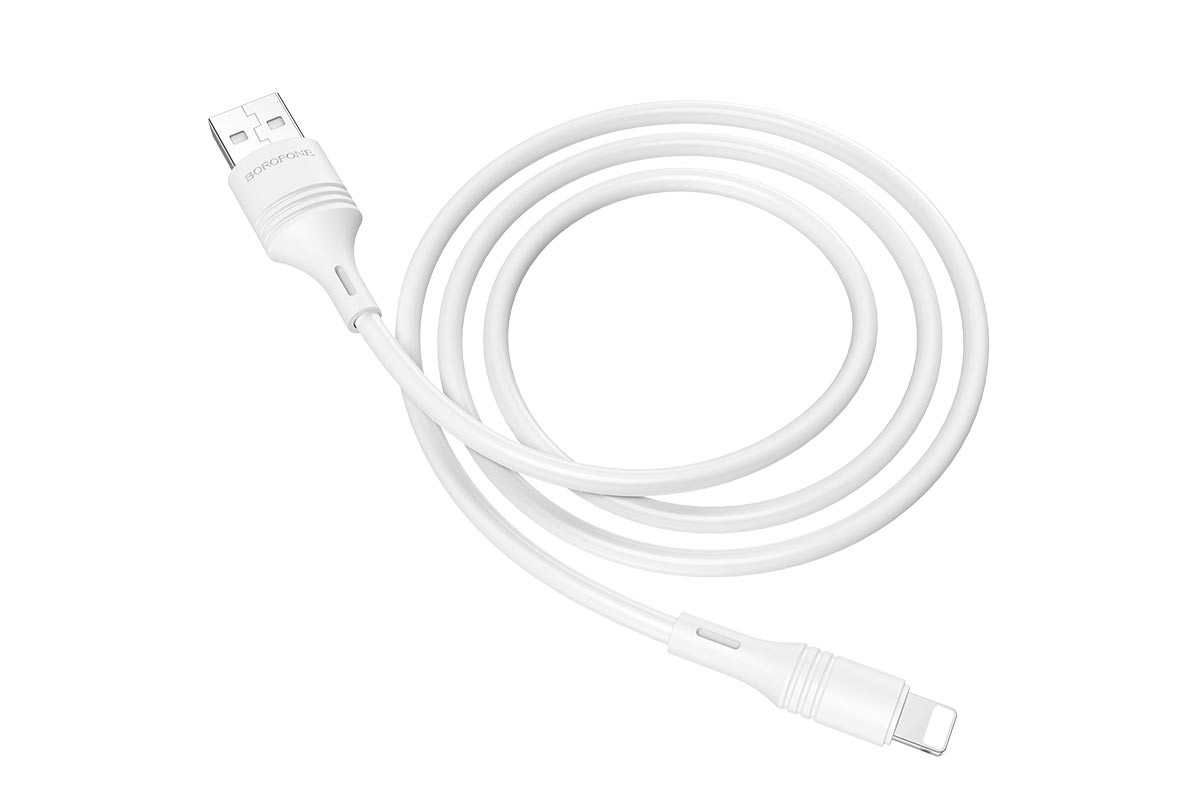 Кабель USB - Lightning BOROFONE BX43, 2,4A белый 1м