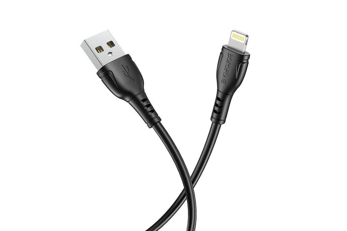 Кабель USB - Lightning BOROFONE BX45, 2,4A (черный) 1,2м