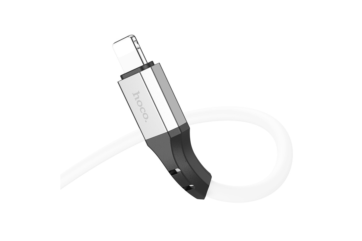 Кабель USB Type-C - Lightning HOCO X86 PD20W (белый) 1м (силиконовый)