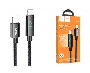 Кабель USB Type-C - Lightning HOCO U125 Benefit PD27W (черный) 1м 