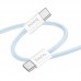 Кабель USB Type-C - USB Type-C HOCO X104 PD60W (синий) 1м