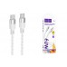 Кабель USB Type-C - USB Type-C HOCO X99 PD60W (серый) 1м