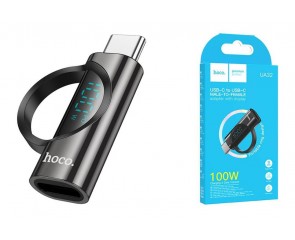 Переходник HOCO UA32 C male to C female display adapter, чёрный