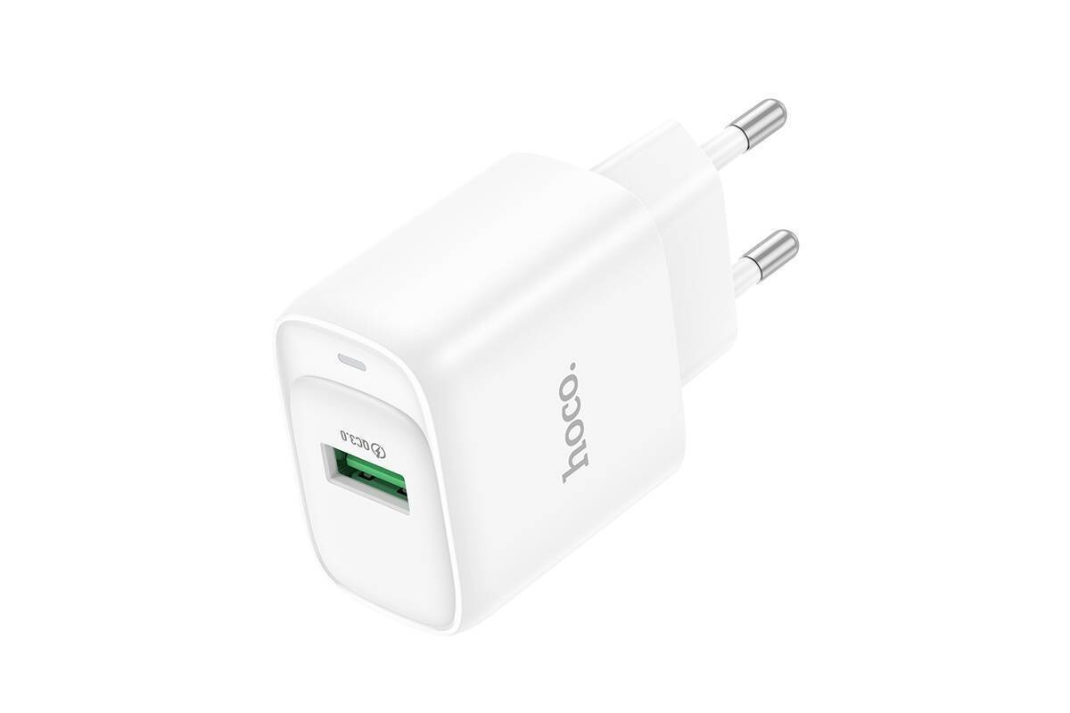 Сетевое зарядное устройство USB HOCO C140A Smart QC3.0 (белый)