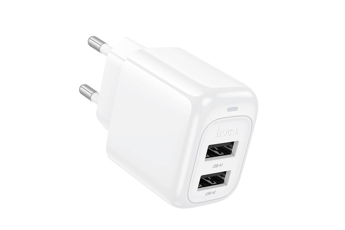 Сетевое зарядное устройство 2USB HOCO CS51A Surplus (белый)