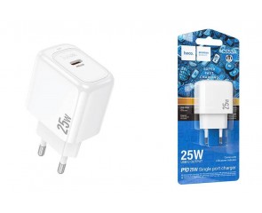 Сетевое зарядное устройство USB-C HOCO CS53A Surplus single port (один порт)PD25W (белый)