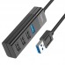 USB3.0 HUB HOCO HB25 на 4 порта 1xUSB3.0 + 3xUSB2.0 (Black)