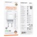 Сетевое зарядное устройство USB-C + кабель Lightning - Type-C BOROFONE BA99A Breeze single port (один порт)PD20W (белый)