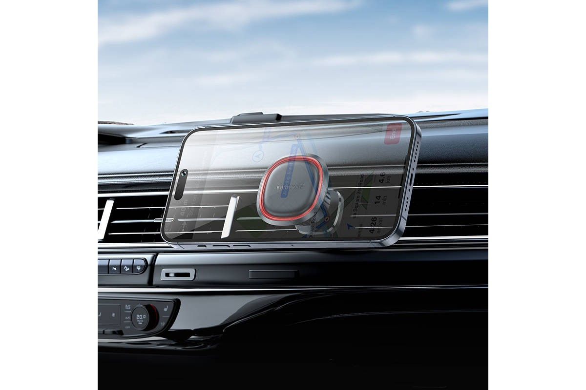 Держатель автомобильный для телефона BOROFONE BH124 Roman магнитный в решетку воздуховода черный