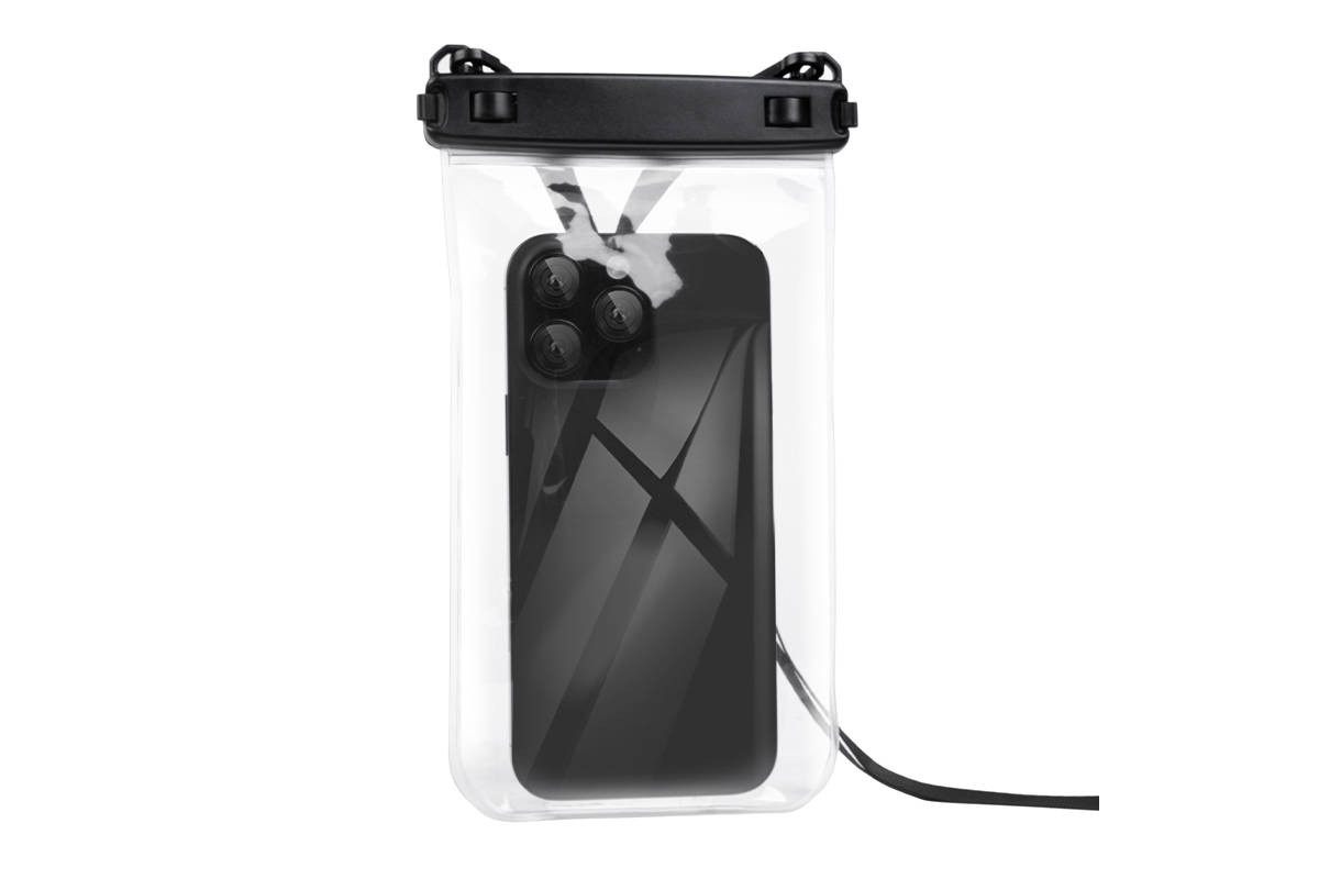 Чехол водонепроницаемый защитный пляжный HOCO HX52 телефона  (размер до 7") (черный)
