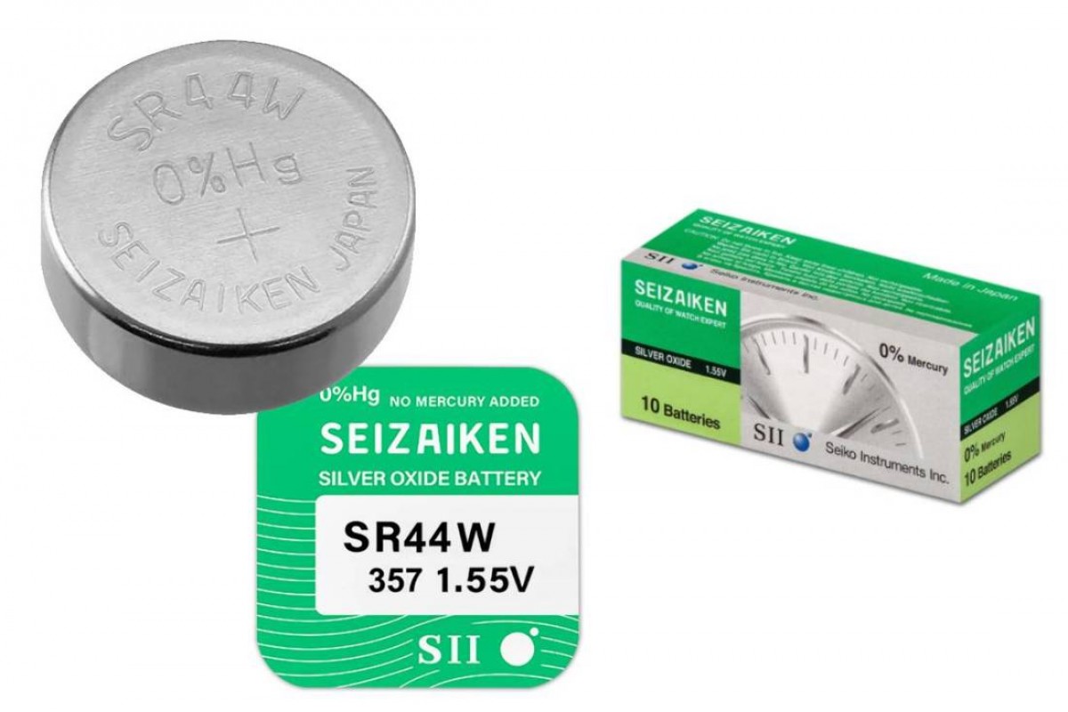 Батарейка литиевая Seizaiken SEIKO 357 SR44W/10BOX Silver Oxide (цена за упаковку 10 шт)