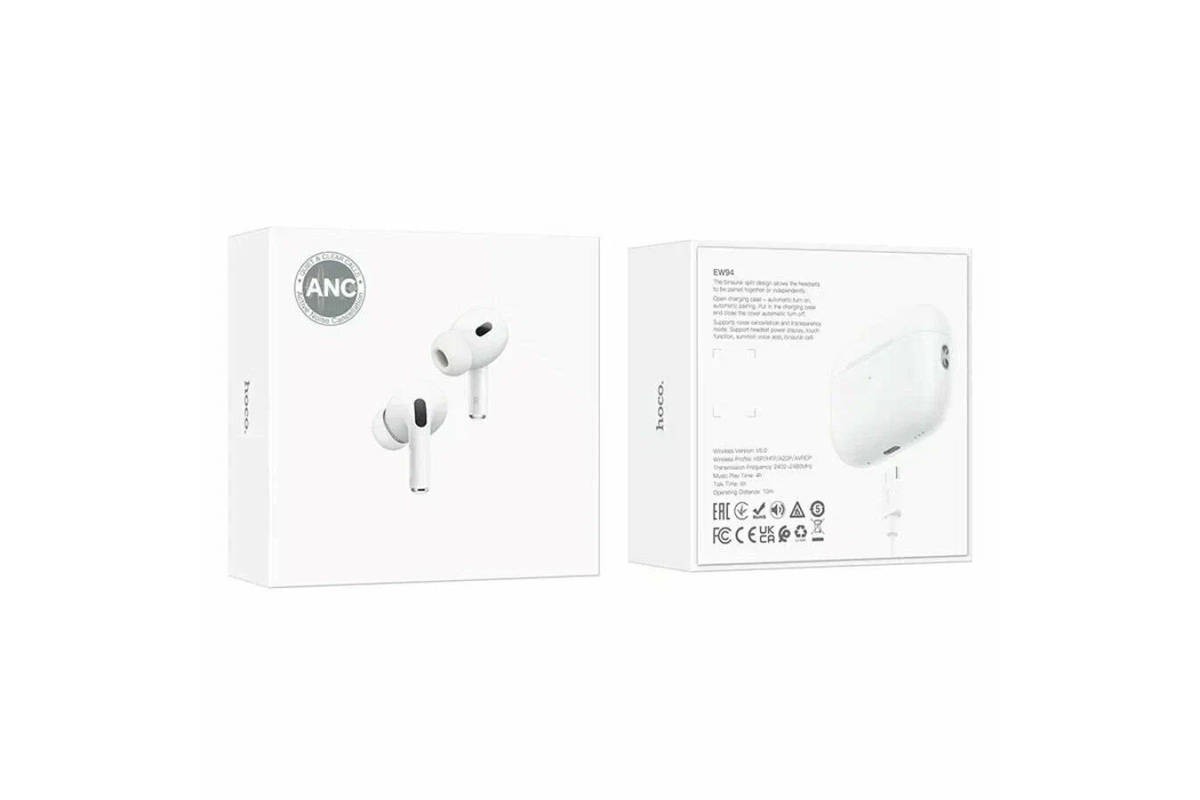 Наушники вакуумные беспроводные HOCO EW94 (белый)