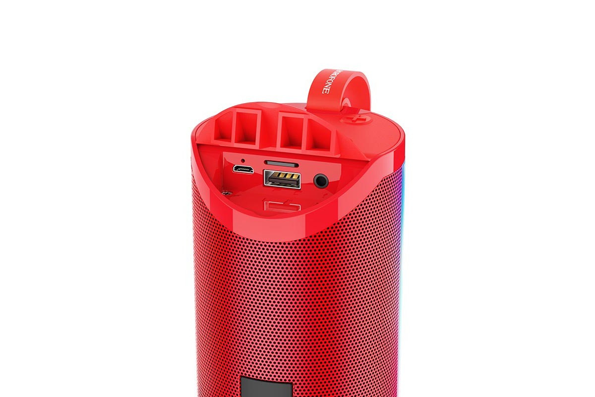 Портативная беспроводная акустика BOROFONE BR5 Adventure sports wireless speaker  цвет красный